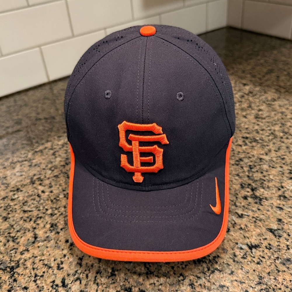San Francisco Giants Hat Nike Dri-FIT Performance Men Gray Orange